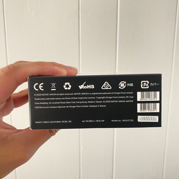 Native Union Night Cable USB-A Cable 10ft Rose Pink for iPhone iPad Reinforced - Picture 5 of 5